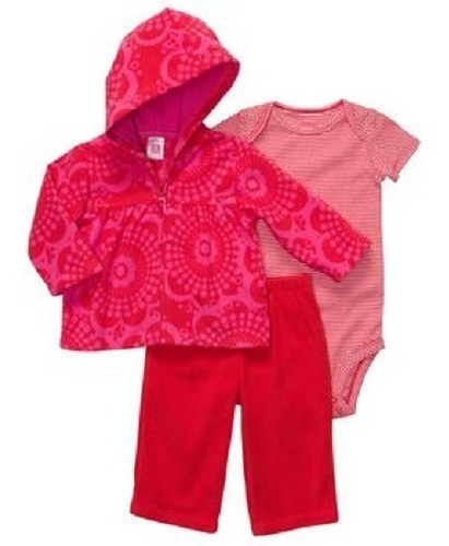 Conjunto Carter´s 3 Piezas Rojo Talla 18 Meses 