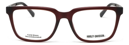Lentes De Vista Transparente Harley Davidson Hd0989067 Color Rojo Talla M