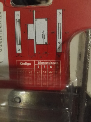 Cerradura Cisa 25 Mm En Caracas