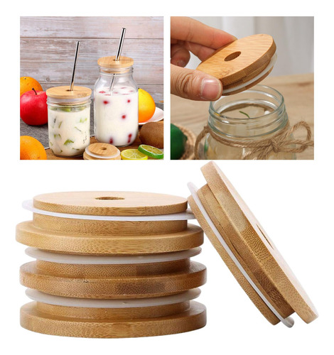 Paquete De 4 Tapas De Tarros Con Tapa De Vaso A Prueba De
