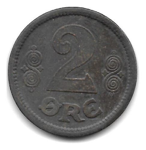 Dinamarca Moneda De 2 Ore Año 1914 - Km 813.1 - Vf-