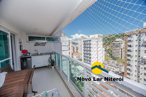 Imagem 3 de 15 de Excelente Apartamento Todo Montado Com Varanda Gourmet Em Icaraí. - 322