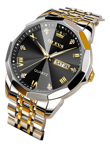 Reloj De Pulsera De Cuarzo Para Hombre De Lujo Olevs, Quartz