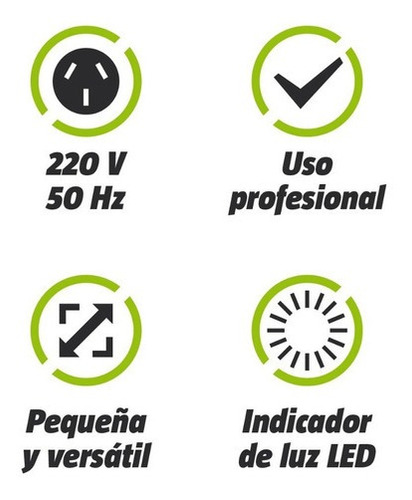 Imagen 3 de 3 de Soldadora Inverter Kroner 100 Amp Calidad Profesional Premium 220 Volts Verde