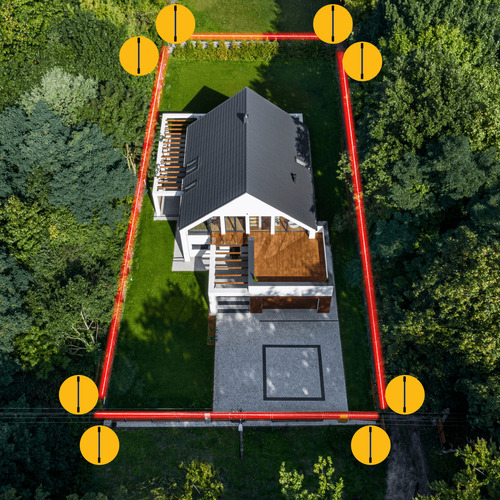 Sensor Infravermelho Ativo 10 Feixes 100 M Irb-1010 Jfl