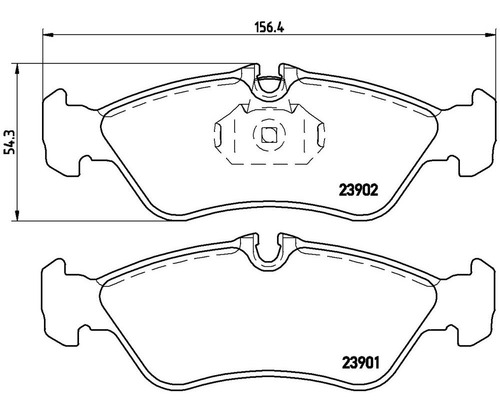 Balata Brembo Trasera Vw Lt 28-35 Ii Bus 1996 A 2006 P50082
