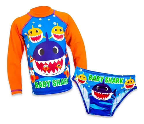 Conjunto De Trajes De Baño Para Niños -  Baby Shark