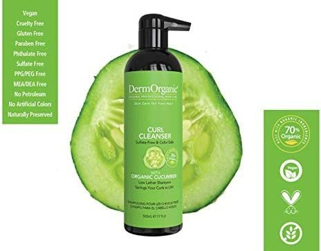 Shampoo Dermorganic Curl Com Pepino Orgânico - Sem Sulfato