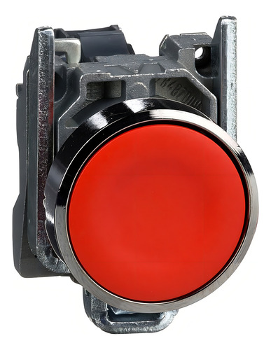 Botón de impulso metálico 22mm 1nf rojo xB4ba42 Schneider