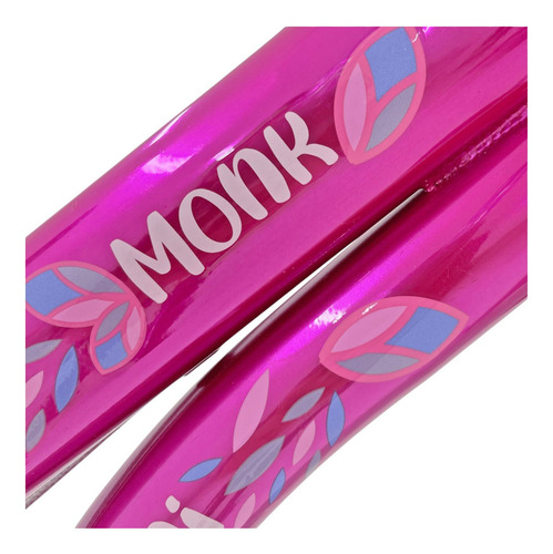 Bicicleta Infantil Monk Shaini Rodada 20 Para Niñas Color Rosa