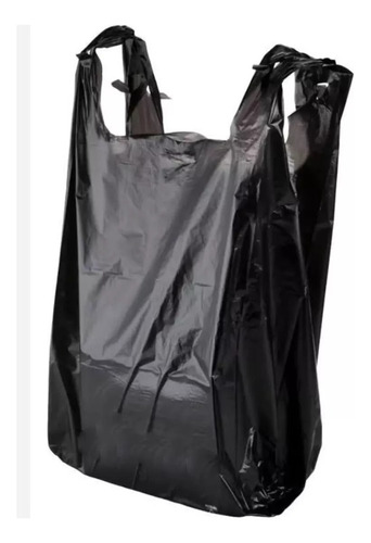 5 Kg Bolsa Camiseta Negra Bio Dif. Medidas 100% Reciclable