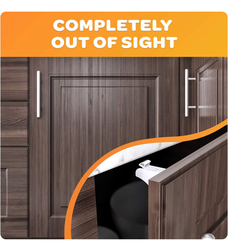 Safety Baby Magnetic Cabinet Locks - No Tools Or Screws Need