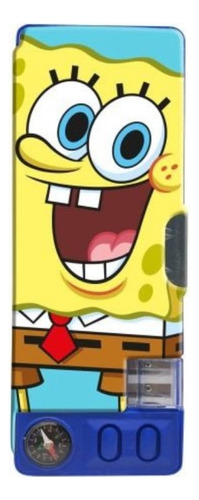 Cartuchera Mecánica Bob Esponja Escolar Cresko Color Multicolor