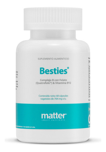 Complejo B, Folato, Besties, Matter Smart Nutrients Sabor N/A