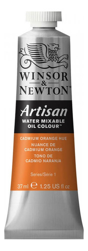 Tinta Óleo Artisan Winsor & Newton Solúvel Em Água 37ml S1 Cor Do Óleo 090 Cadmium Orange Hue