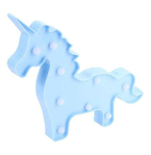 Lámpara Veladora Unicornio Caballito 29 Cm 9 Luces Ltf Shop 