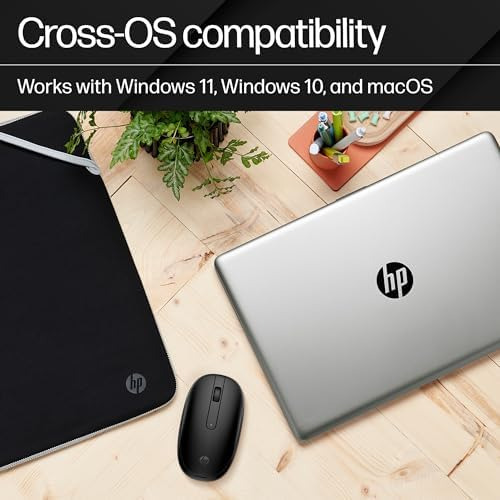 Mouse Hp 240 Bluetooth®, Lock On Com Conectividade Sem Fio B