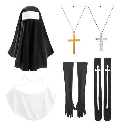 Disfraz De Monja Para Cosplay, Misionera, Hermana Monja De H