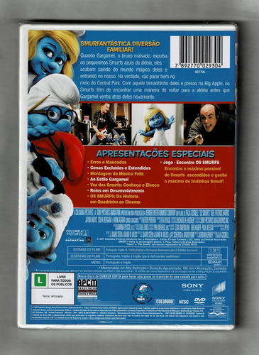 Os Smurfs Dvd Inclui Os Smurfs Um Conto De Natal