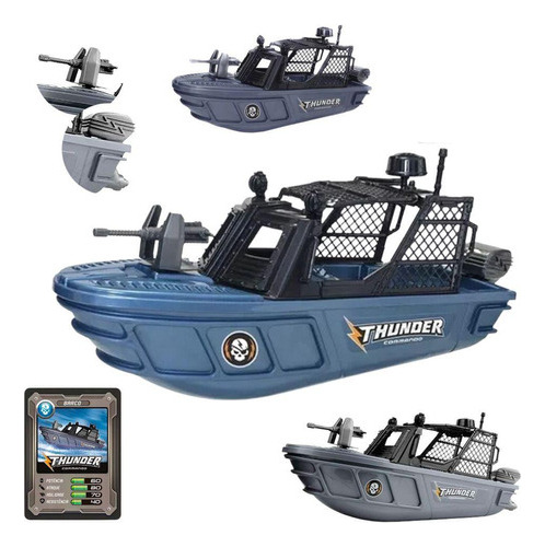 Barco De Brinquedo Thunder Comando Flutua Na Água Acessórios