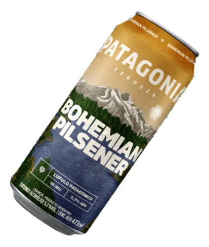 Cerveza Patagonia Bohemian Pilsener Lata 473ml X6 - Gobar®