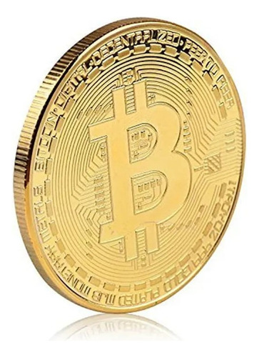 Pack De 5 Moneda De Bitcoin En Dorado - Colección Exclusiva