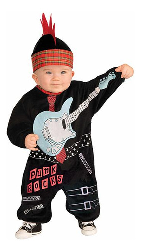Disfraz Baby Punk Hombre 12 A 24 Meses