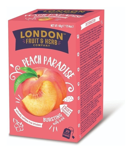 London Fruit & Herb Té Peach Paradise, 20 Sobres