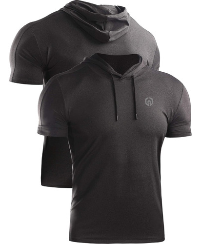 Camisa Deportiva Dry Fit Performance Con Capucha Para Hombre
