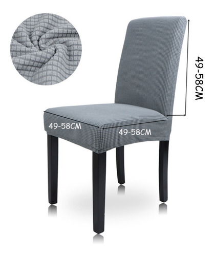 Imagen 3 de 5 de Funda Para Silla Comedor Cubre Asiento Elastizada Y Lavable