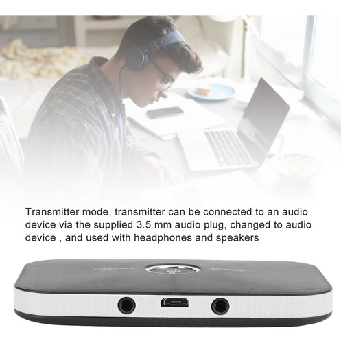 Receptor Transmissor Bluetooth 5.0 2 Em 1 Sem Fio A2dp