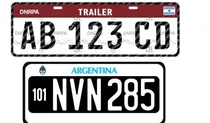 Comprar Chapa Patente Para Trailer En Chapa Galvanizada Pack 3 Unid