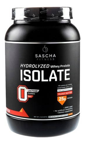 Proteína Sascha Fitness 2 Lbs Hidrolizada Crema De Cacahuate
