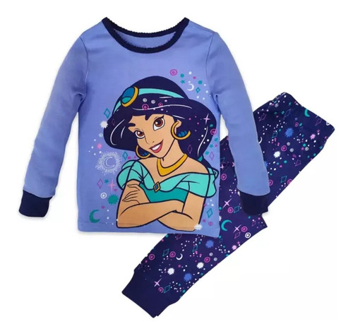 Pijama De Dos Piezas Para Niña Jasmine Original Disney Store
