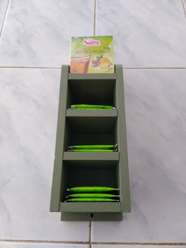 Repisa,estanteria,de Madera, Para Sobres De Te, 4 Estantes (Usado)