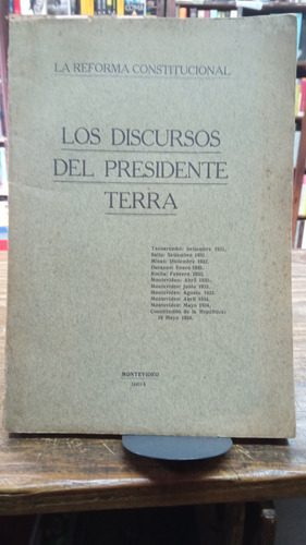 1934los Discursos Del Presidente Terra Montevideo