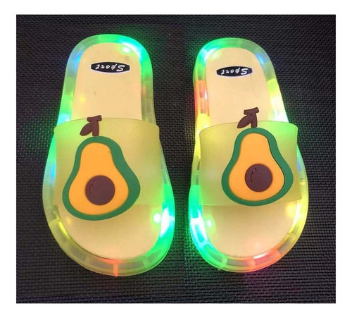 Zapatillas Luminosas For Niños, Sandalias Dibujos Animad [u]