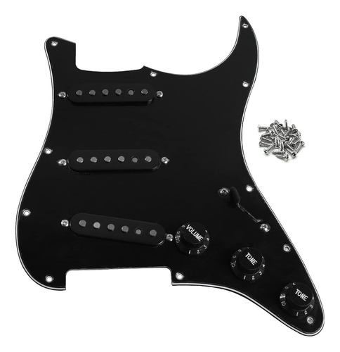 Fleor Alnico 5 Prewired Strat Pickguard 3 Single Coil Pickup