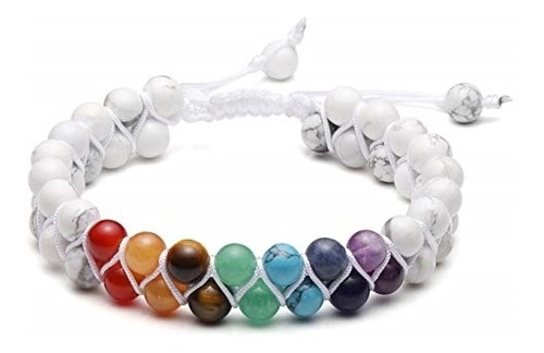 Pulseras Y Tobilleras De Cuentas De Chakras Con 7 Cristales