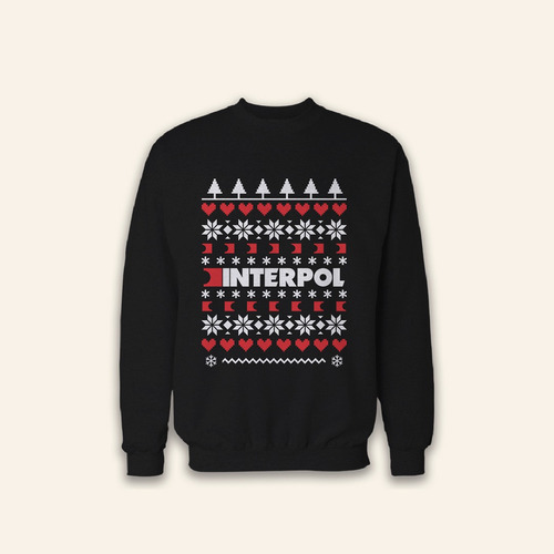 Sudadera Ugly Sweater Navidad Interpol Banda