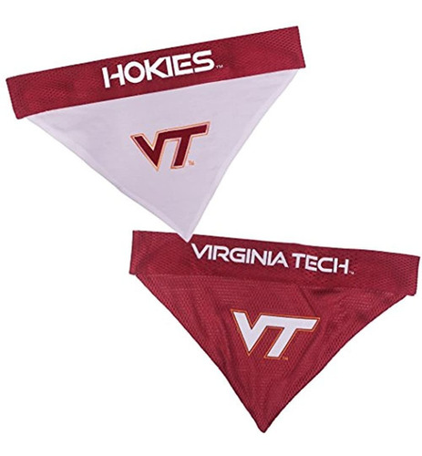 Mascotas Primer Pañuelo Reversible Virginia Tech Para Perro