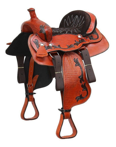 Sela Americana Para Cavalo Assento 14,5  Havana Bronc-steel 