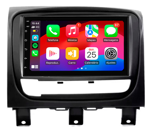 Multimidia Strada 13/19 7p Qled Android Carplay 2gb 32gb Voz