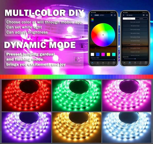Kit Tira Led Rgb 5 Mts Wifi Control Remoto Google Home Alexa