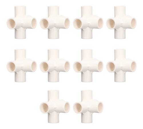 10 Piezas De Accesorios De Tubería De Pvc, 20 Mm, 5 Vías, Án