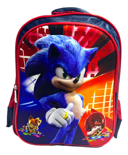 Mochila Sonic Hedgehog Escolares Primaria Club Importadas !!