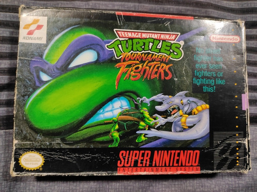 Tmnt Tournament Fighters Completo Caja Poster Y Manual Snes