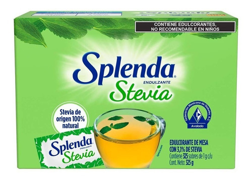 Splenda Stevia Endulzante Caja 325 Sobres