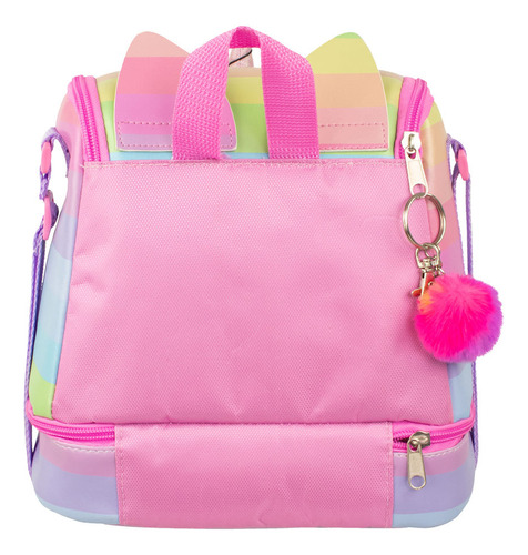 Lonchera Infantil Holi Unicornio Térmica Correa Ajustable Rosa