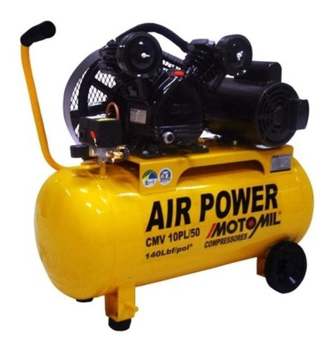 Compressor de ar elétrico Motomil Air Power CMV-10PL/50 50L 2.029hp